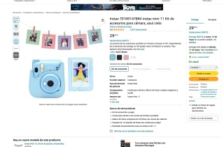 instax 70100147884 instax mini 11 Kit de accesorios por solo 29,25€