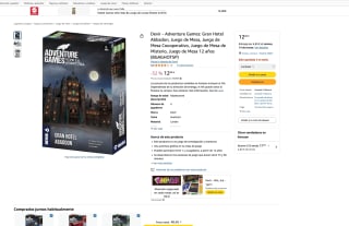 Devir - Adventure Games: Gran Hotel Abbadon Juego de Mesa Coooperativo por solo 12€