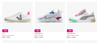 30% extra kassa korting op de sale tot 84% korting bij Sneakerbaas