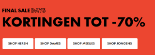 Tot 70% korting op de Sale bij WE Fashion