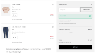 30% extra korting op geselecteerde items (minimaal 2) bij VILA