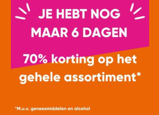 70% korting op de laatste items bij Big Bazar