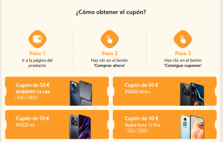 Ofertas Xiaomi de verano cupones hasta 50€ descuento