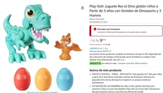 Play-Doh Juguete Rex el Dino glotón por 9,61€