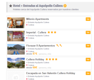 Oferta hotel + entrada Aquopolis Cullera desde solo 57€