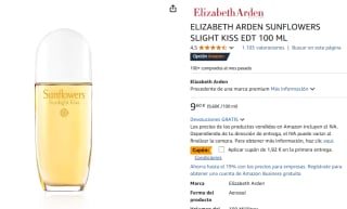 Elizabeth Arden Sunflowers Sunlight Kiss EDT Perfume de Mujer por 7,68€