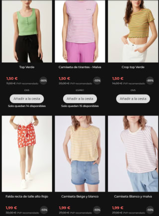 Liquidación Oulet hasta 95% descuento en ropa y calzado