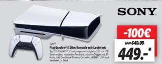 Sony PlayStation 5 (Slim) disk spelconsole voor €449 bij de Lidl in Duitsland
