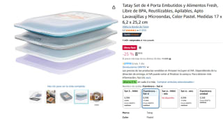 Tatay Set de 4 Porta Embutidos y Alimentos Fresh por 7,24€