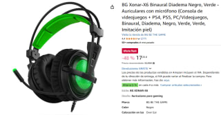 Auriculares Gaming BG Xonar-X6 Binaural por 17,25€