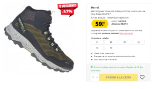 Botines de Hombre Merrell Speed Strike Mid Waterproof por 54€