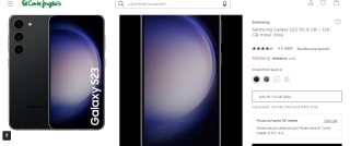 Móvil Samsung Galaxy S23 5G 8 GB+128GB por 559€