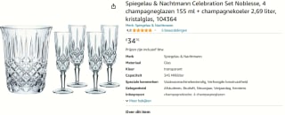 Spiegelau & Nachtmann Celebration Noblesse set voor €34,43 bij Amazon
