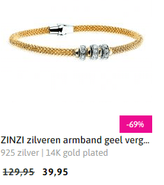 Tot 81% korting in de sale van Zinzi