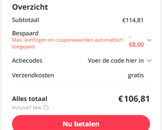 Edifier WH950NB Hybrid Active Noise Cancelling hoofdtelefoon voor €106,91 dmv code bij Aliexpress