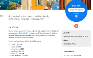 Vuelos por España y Europa desde 18€