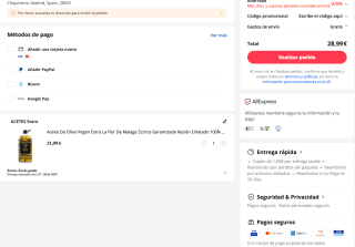 Aceite De Oliva Virgen Extra La Flor De Malaga 5Litros Garantizado Recién Enlatado 100% Fresco por solo 28,99€