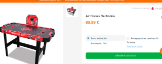 Juego de mesa: Air Hockey Electrónico por 89,99€
