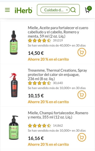 -20% Cuidado del cabello en iHerb.
