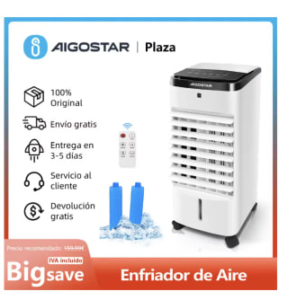 Enfriador de Aire Grande Climatizador Evaporativo 60W con 3.5L por 46,25€