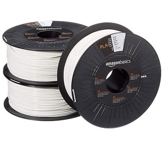 Filamento Amazon Basics para impresora 3D.PLA 3x1 kg, blanco 12€/Kg por 36,60€