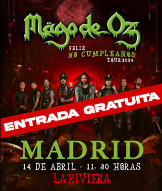 Concierto del Mago de OZ Gratis en Sala la Riviera Madrid
