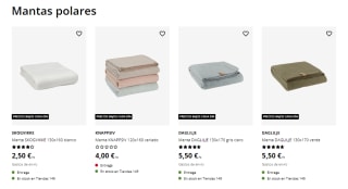 Mantas polares desde solo 2,50€