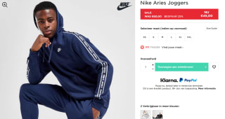 Nike Aries Joggers regular-fit joggingbroek voor €45 bij JDSports