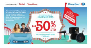 Montaña rusa de Descuentos y Entradas Dobles a Parques de atracciones desde Carrefour.