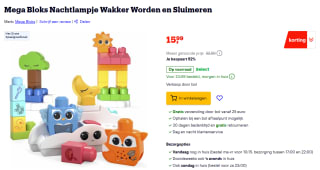 Mega Bloks Nachtlampje Wakker Worden en Sluimeren voor €15,99 bij Bol