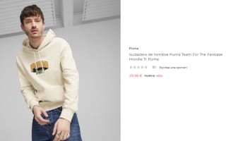 Sudadera de hombre Puma Team For The Fanbase Hoodie Tr Puma por 29.98€