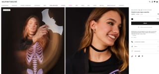 Delantal cocina negro esqueleto por 11,99€