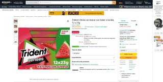 12 Trident Senses Sandia por 6,39€