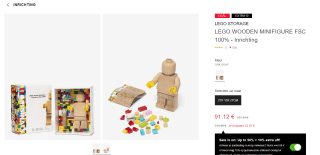 LEGO Originals houten minifiguur voor €91,12 bij Bootz