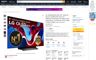 Televisor LG OLED48C44LA.AEU 48 pulgadas OLED 4K por 783,98€