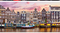 Finde en Amsterdam, vuelos, hotel y crucero desde 247€