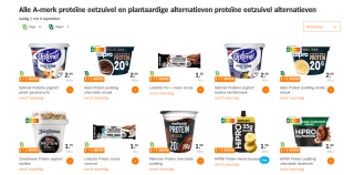 1+1 gratis op alle HiPRO/Melkunie/Alpro Protein producten bij de AH