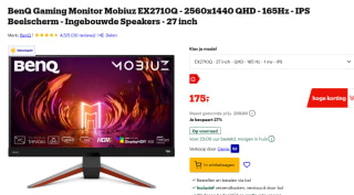 BenQ MOBIUZ EX2710Q Gaming Monitor 27 inch voor €175 bij Bol