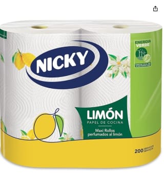 Nicky Limón Papel de Cocina, 2 Rollos por 2,49€