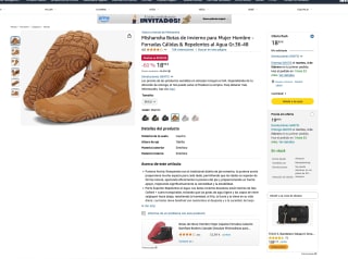 Mishansha Botas de Invierno Repelentes al Agua Gr.36-48 por solo 18,99€