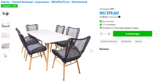 Haluta tuinset voor 6 personen "Grimaud" bij Timco Voordeelmarkt