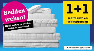 1+1 gratis op alle matrassen en topmatrassen bij Leen Bakker