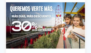 Hasta un -30% Entradas PortAventura Park.