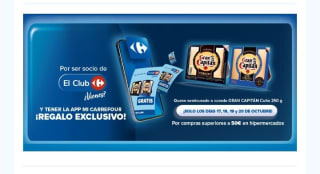 Regalo Cuña 250g Queso semi o curado Gran Capitán por compra de 50€ en Carrefour.