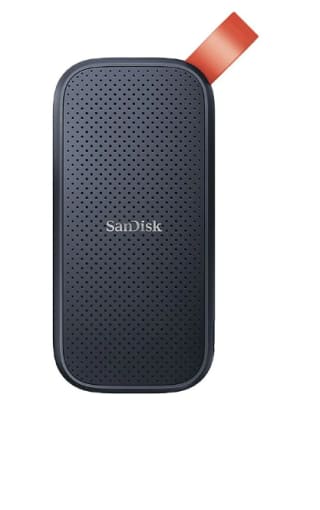 Disco duro SSD externo 1TB - SanDisk Portable SSD, Portátil, USB 3.2 Gen 2, Lectura de hasta 800 MB/s por 59€