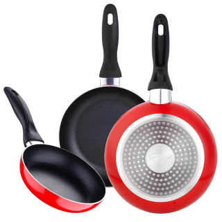 Juego de 3 sartenes antiadherentes 16/20/24 cm SAN IGNACIO colección Navy Red por 13,06€