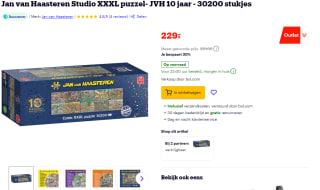 Jan van Haasteren Studio XXXL puzzel- JVH 10 jaar - 30200 stukjes voor €229 bij Bol.com
