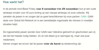 €40 korting op een nieuwe jas, bij inruilen oude jas bij Vrijbuiter