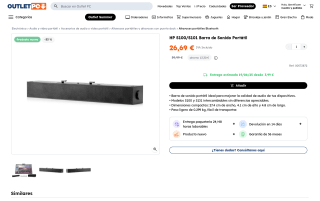 HP S100 S101 barra de sonido portátil por 26,69€