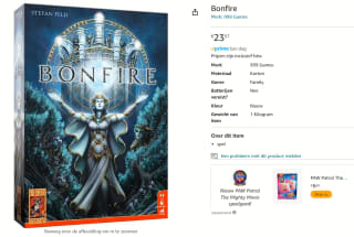 999 games Bonfire - Bordspel voor €23,57 bij Amazon